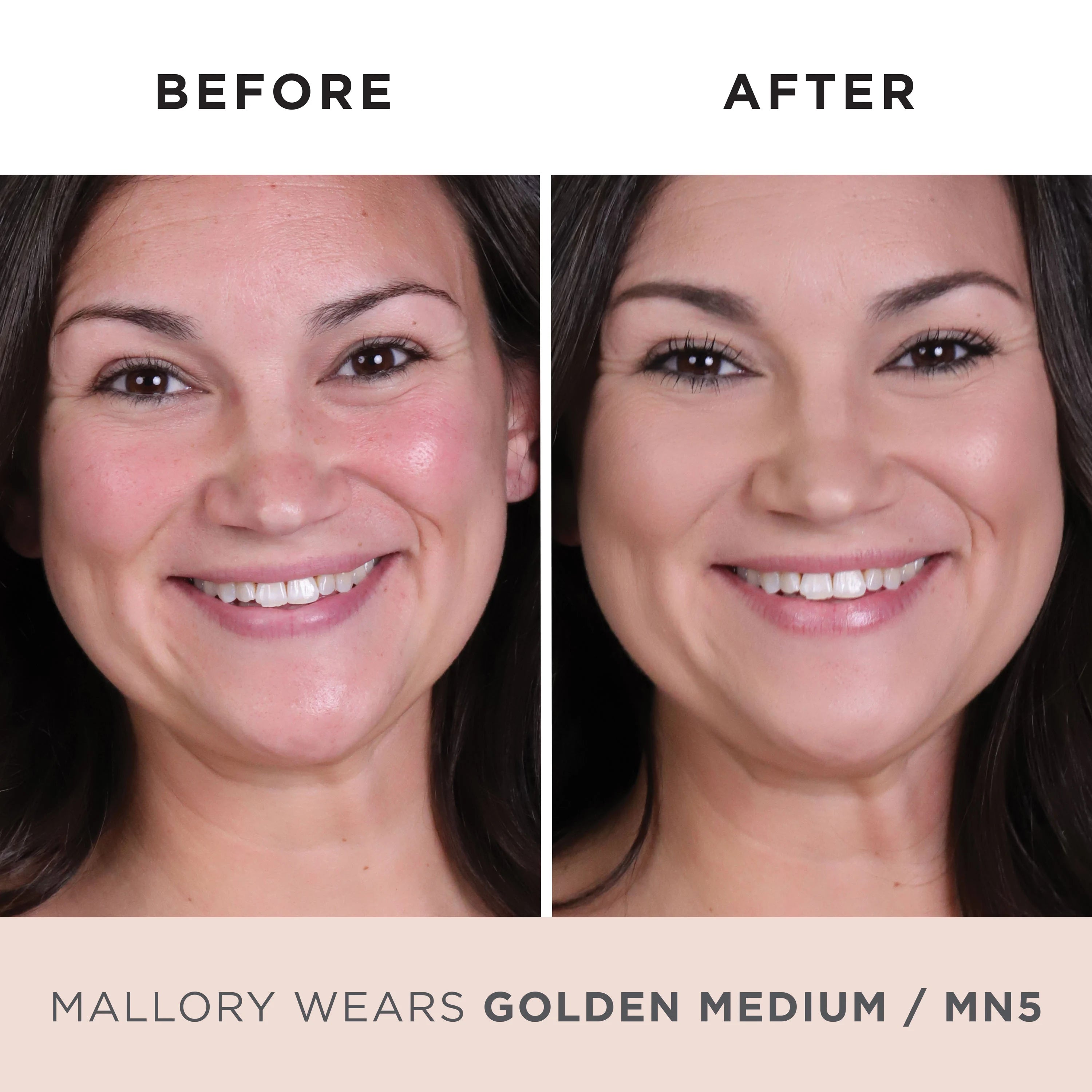 Model Before and After MN5 #golden-medium-mn5-medium-w/-neutral-undertones