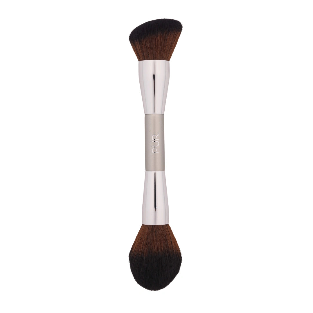 2-in-1 Foundation & Finishing Brush Cream-to-Powder Face Brush