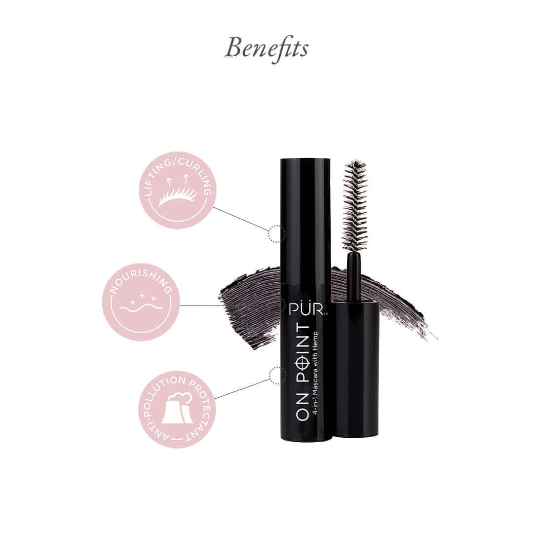 On Point Mascara with Hemp Mini - PÜR