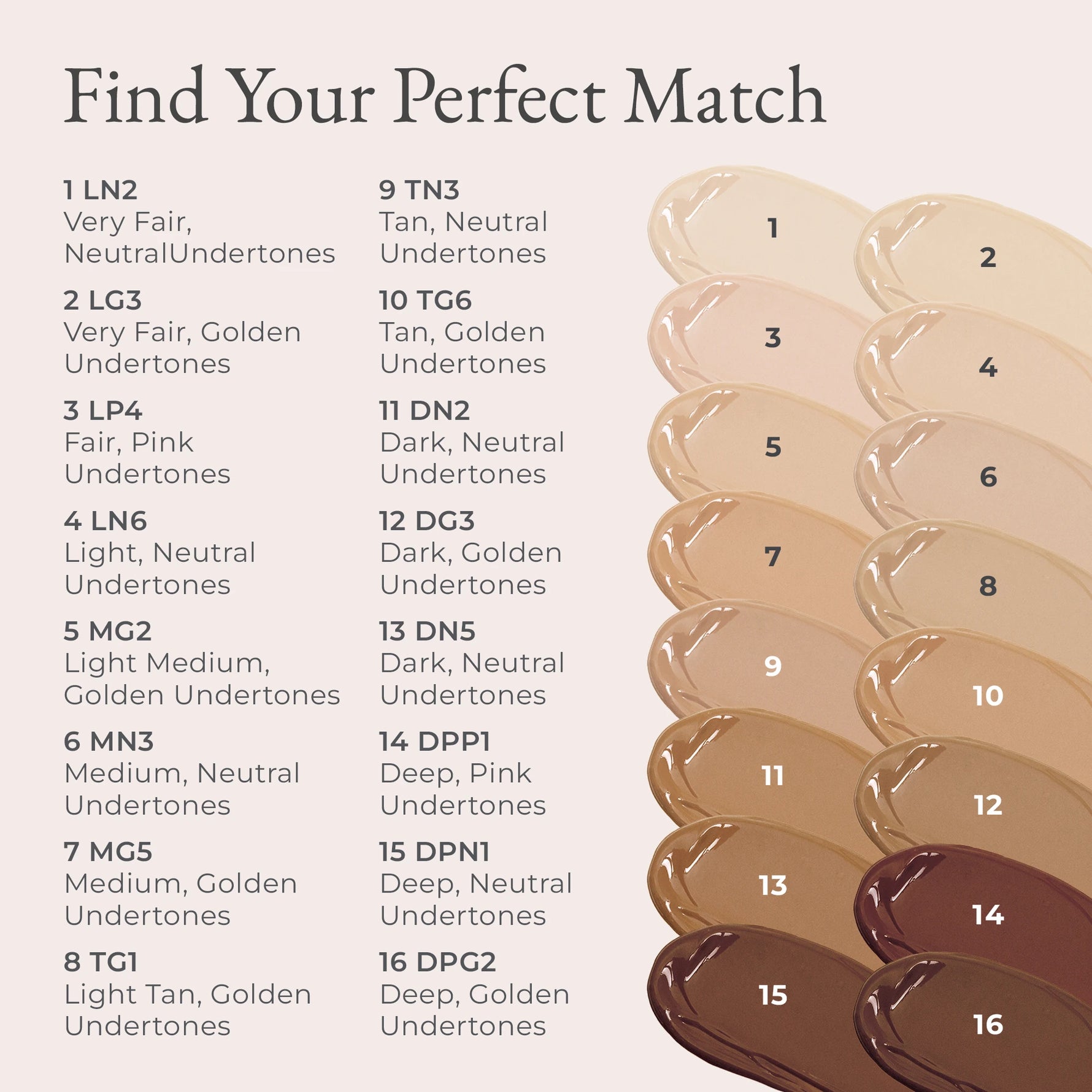 4-in-1 Sculpting Concealer Shade Chart