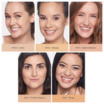 4-in-1 Pressed Mineral Makeup Broad Spectrum SPF 15 - PÜR Beauty - Medium Shade Models Collage Chart