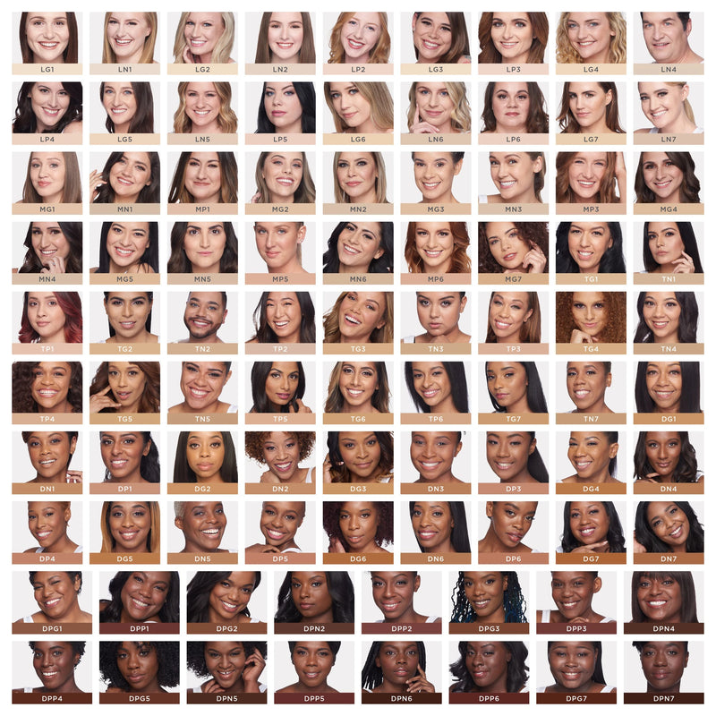 Love Your Selfie All Shade Chart