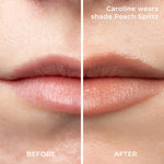 Silky Sculpt in Peach Spritz - Before and After of Peach Spritz worn by  