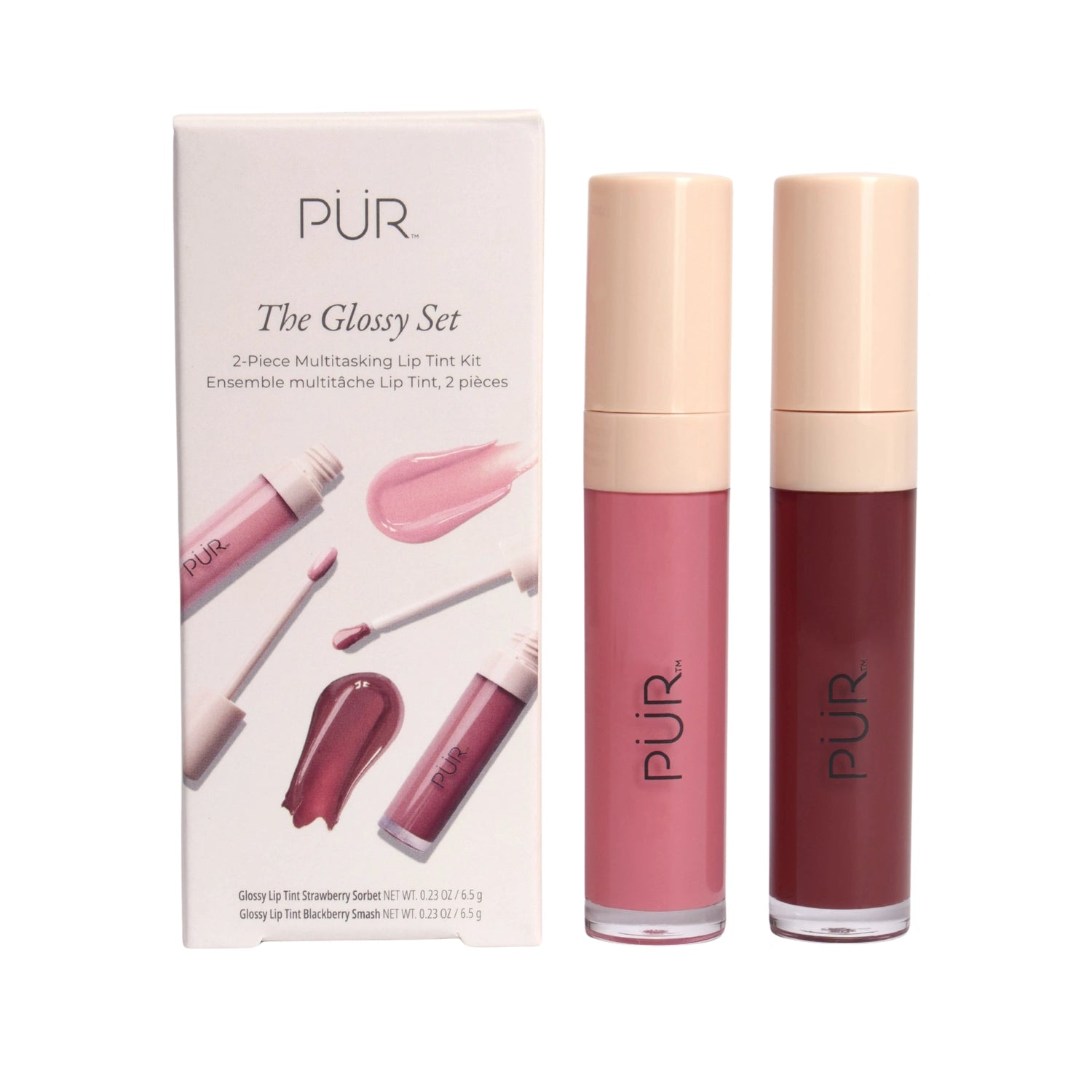 The Glossy Set 2-Piece Multitasking Lip Tint Kit