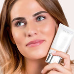 PÜR 4-in-1 Tinted Moisturizer Broad Spectrum SPF 20 - Model with Product
