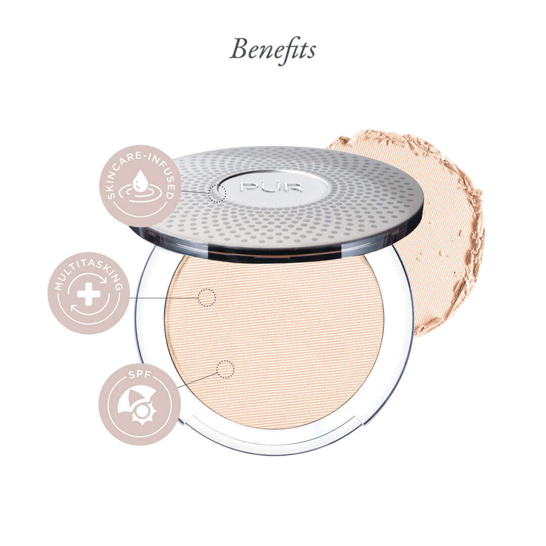 4-in-1 Pressed Mineral Makeup Broad Spectrum SPF 15 - PÜR Beauty - Benefits 