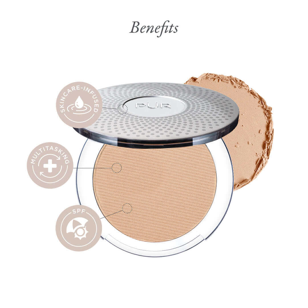 4-in-1 Pressed Mineral Makeup Broad Spectrum SPF 15 - PÜR Beauty - Benefits 