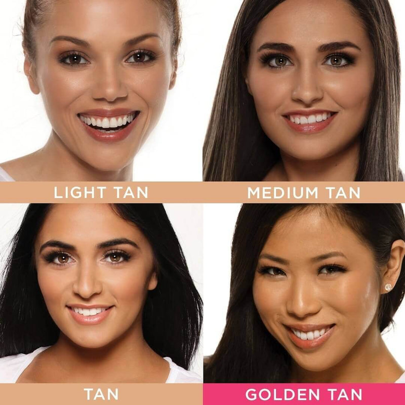models with tan foundation