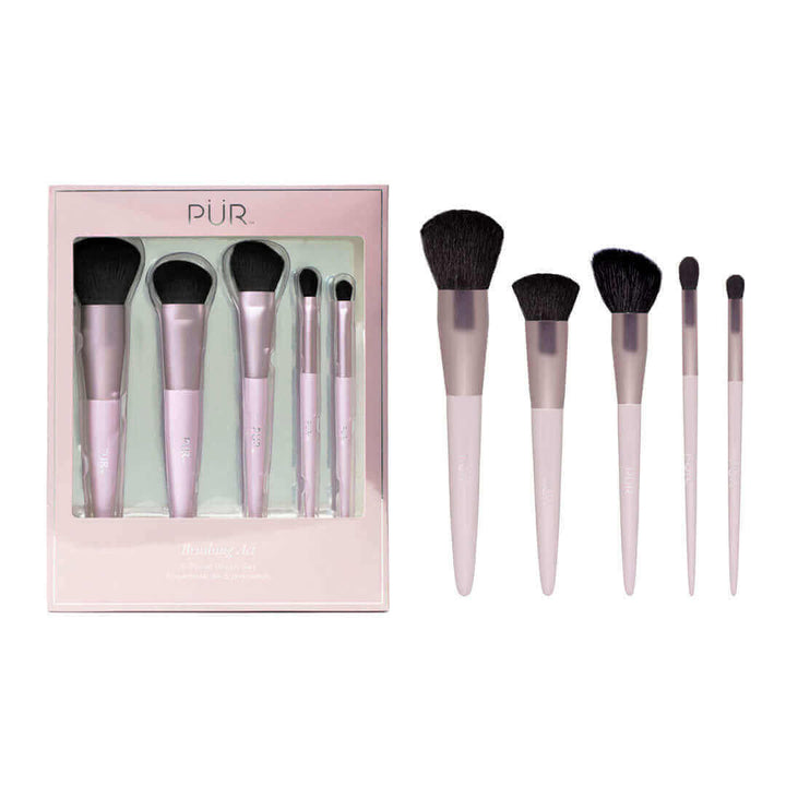 PUR Brushing Act 5-Piece Brush Set for foundation, powder