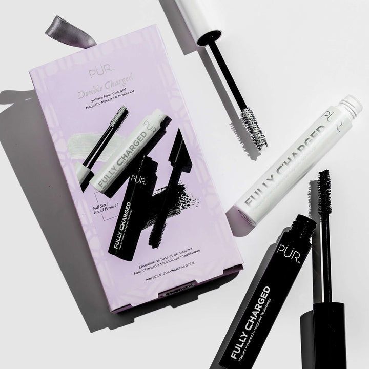 Double Charged 2-Piece Fully Charged Magnetic Mascara & Primer Kit - PÜR