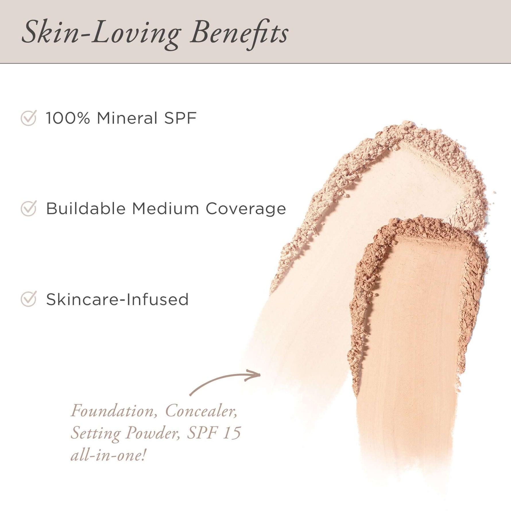 4-in-1 Pressed Mineral Makeup Broad Spectrum SPF 15 - PÜR Beauty - Skin Loving Benefits