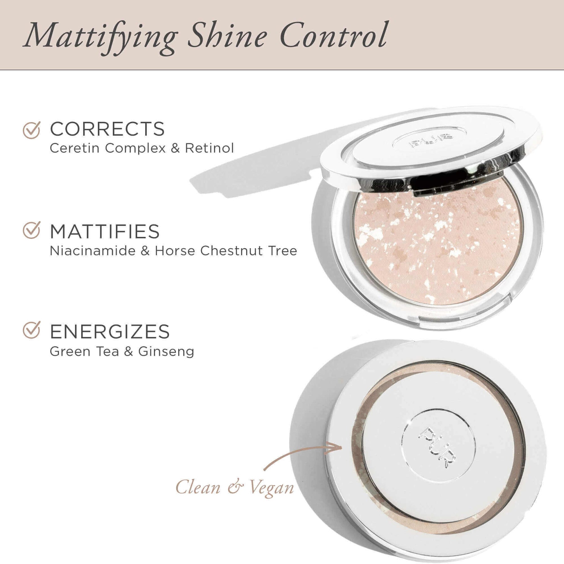 Balancing Act Mattifying Shine Control Skin Perfecting Powder │ PÜR The ...